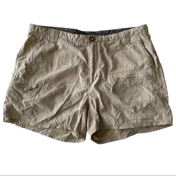 THE north face tan nylon hiking shorts 8 - Picture 1 of 7